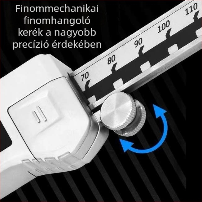 Digitális tolómérő, rozsdamentes acél, ipari kivitel, nagy pontosság, nagy kijelző