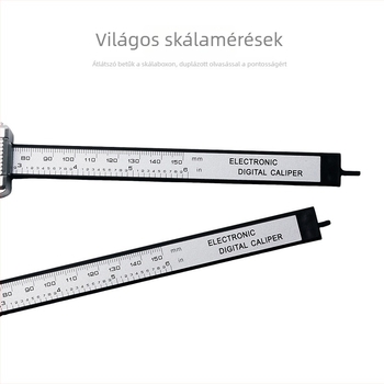 Digitális tolómérő – Modell 1, Felbontás 1, Belső és külső átmérő mérésére