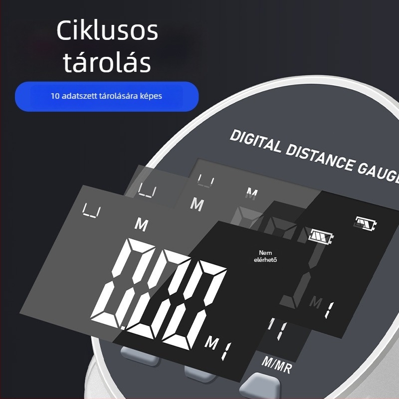 Digitális tolómérő görgővel görbült felületek mérésére