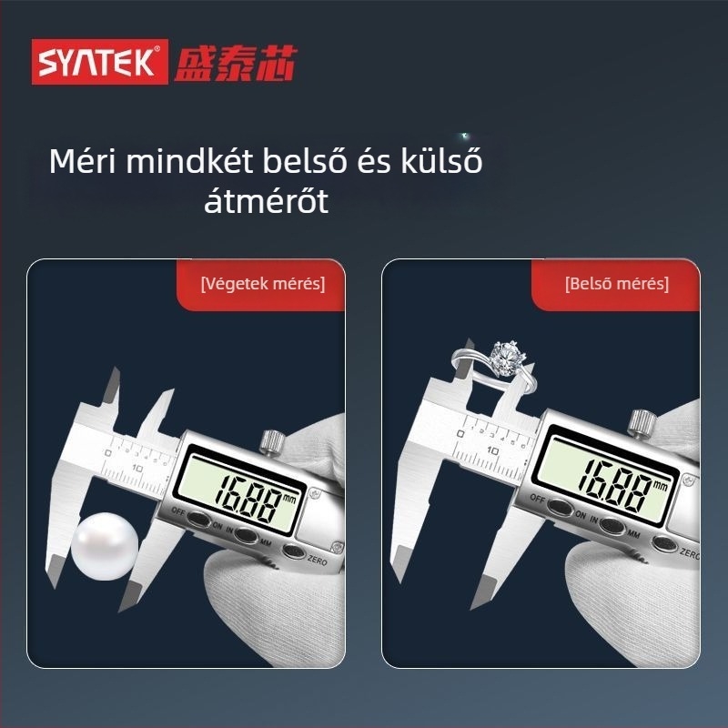 Digitális tolómérő ékszerekhez - magas pontosságú, elektronikus kijelző