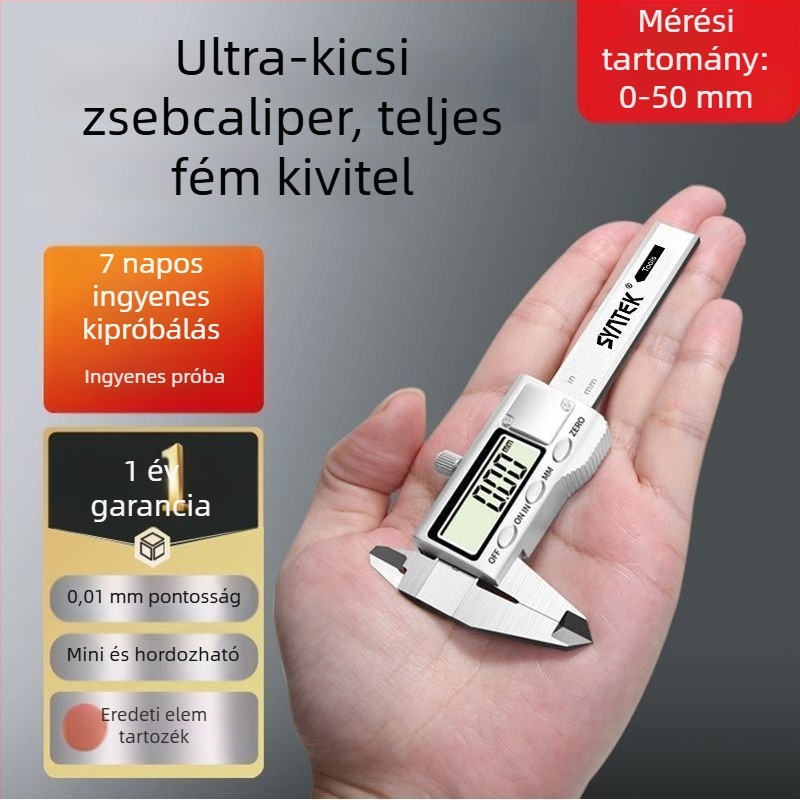 Digitális tolómérő ékszerekhez - magas pontosságú, elektronikus kijelző