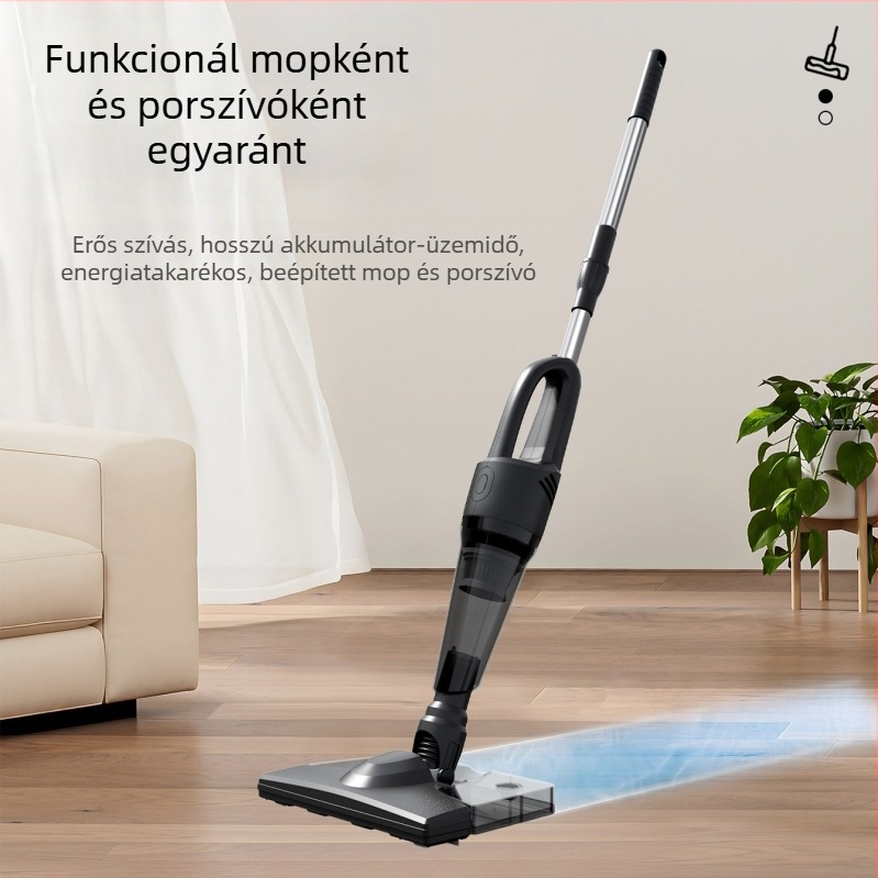Kézi vezeték nélküli autó porszívó, 120W, 2-in-1 padlófej, zaj 36 dB alatt, üzemidő 1–3 óra