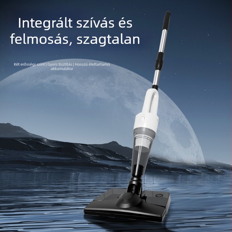 Kézi vezeték nélküli autó porszívó, 120W, 2-in-1 padlófej, zaj 36 dB alatt, üzemidő 1–3 óra