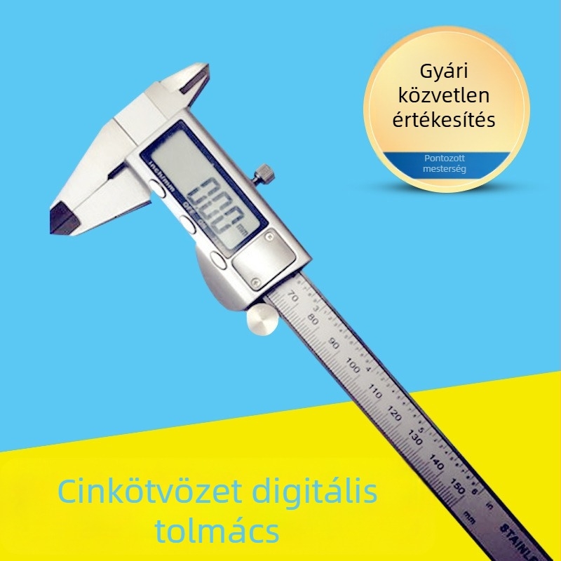 Digitális tolómérő fém házzal a pontos mérésért