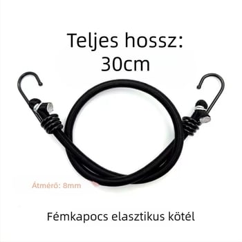 Latexmagos és polipropilén kötőszalag, 40 kg teherbírás, állítható hossz, Risheng márka, rakomány rögzítéséhez