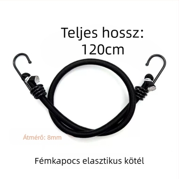 Latexmagos és polipropilén kötőszalag, 40 kg teherbírás, állítható hossz, Risheng márka, rakomány rögzítéséhez