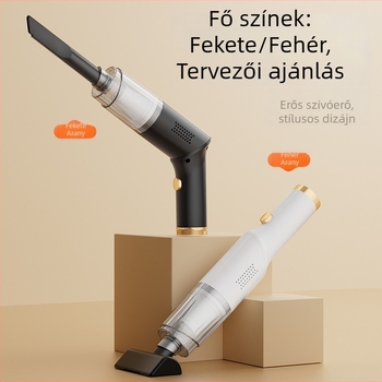Autóba szerelhető forgó porszívó vezeték nélküli töltéssel, kézi, összecsukható, erős szívóerő