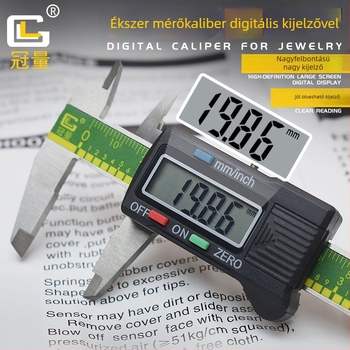 Crown Volume Digitális ékszer tolómérő LCD kijelzővel és vernier-skálával