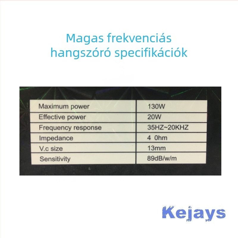 TP-066 autó tweeter az A-oszlophoz, 4 Ω, 130 W, 35 Hz–20 kHz