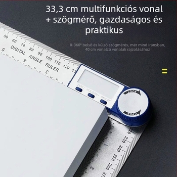 Elektronikus szögmérő digitális kijelzős, nagy pontosságú, univerzális és többfunkciós faipari eszköz