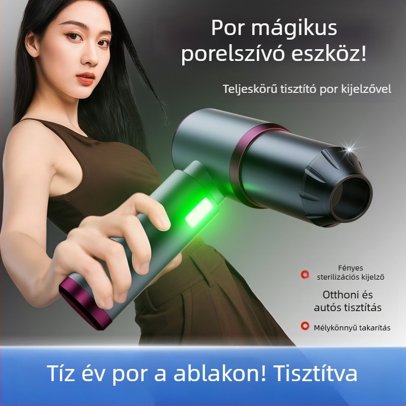 Amoi kézi akkumulátoros autóba való porszívó, 8.4V, 100W, 16000 Pa