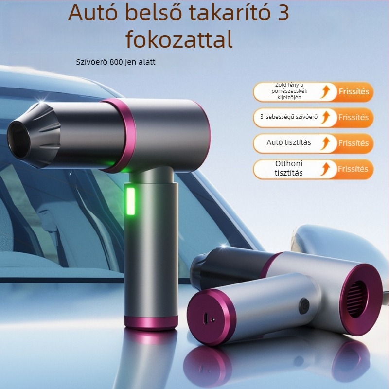 Amoi kézi akkumulátoros autóba való porszívó, 8.4V, 100W, 16000 Pa