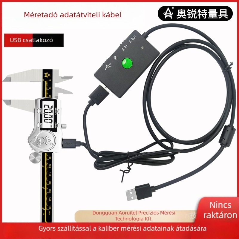 Orient Digitális tolómérő USB-adatkábellel és Bluetooth-kapcsolattal számítógépre történő adatátvitelhez