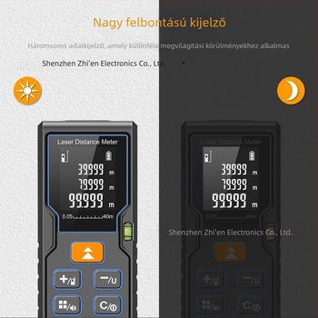 Lézeres távolságmérő, kézi infravörös mérőeszköz, beltéri méréshez kiváló pontosságú elektronikus vonalzó
