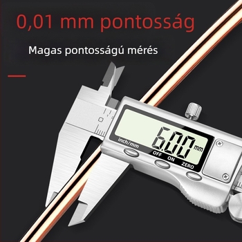 Digitális tolómérő, teljesen fém, rozsdamentes acél test, elektronikus kijelző, magas pontosságú mérőeszköz