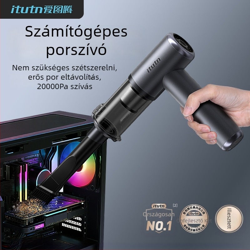 Love Totem kézi autóseprő — 7.4V, 120W, 20000 Pa, vezeték nélküli, újratölthető