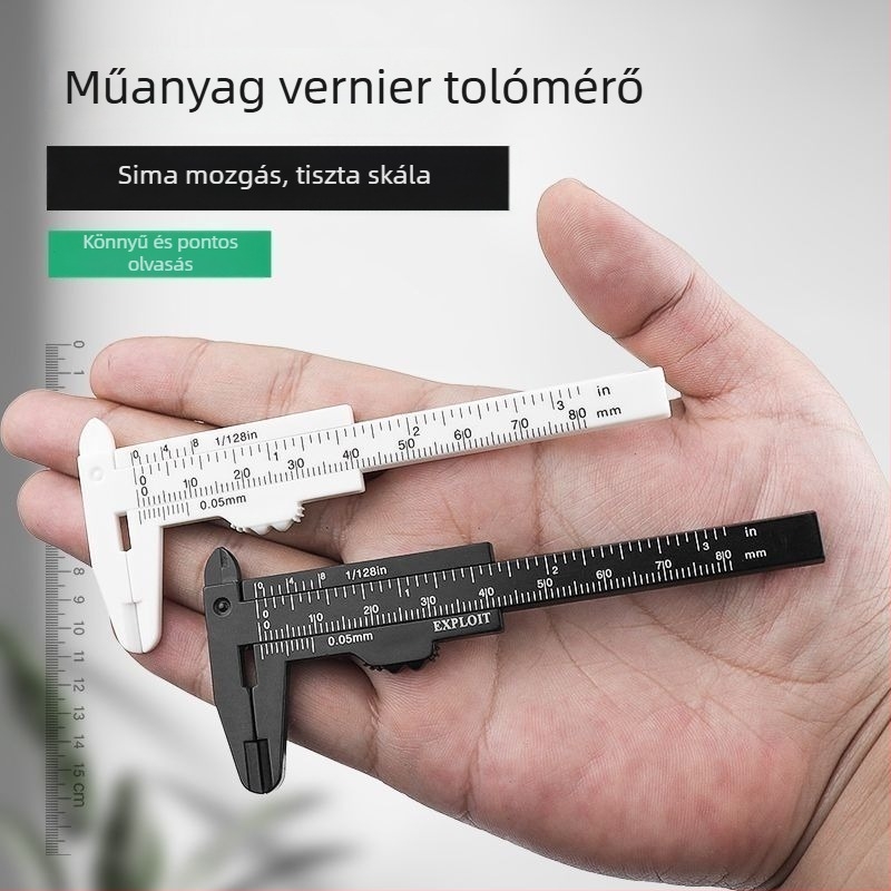 Műanyagból készült digitális tolómérő, háztartási használatra, ékszerekhez, kiváló precizitás