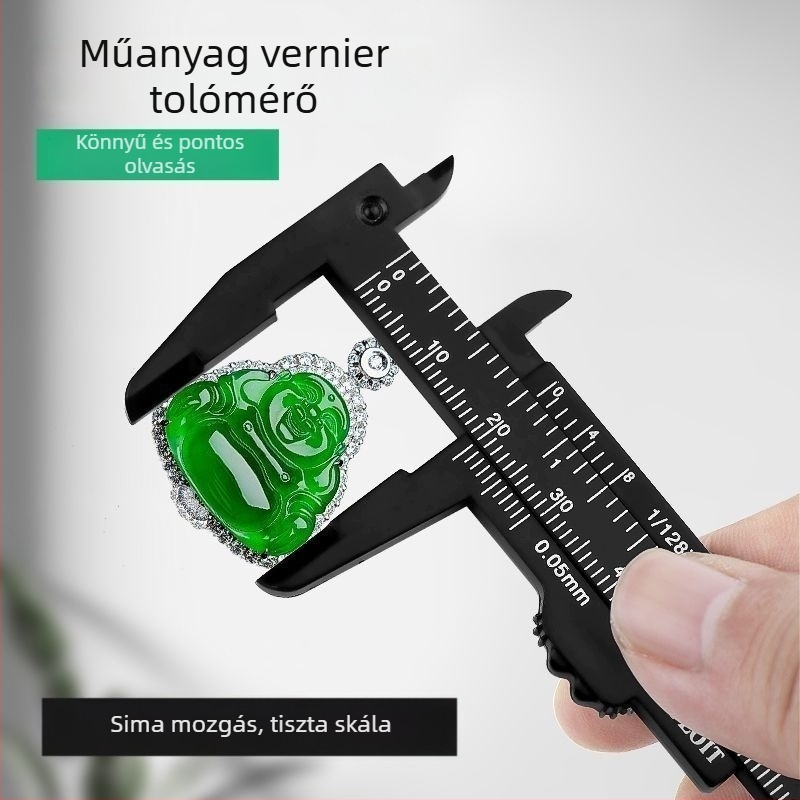 Műanyagból készült digitális tolómérő, háztartási használatra, ékszerekhez, kiváló precizitás