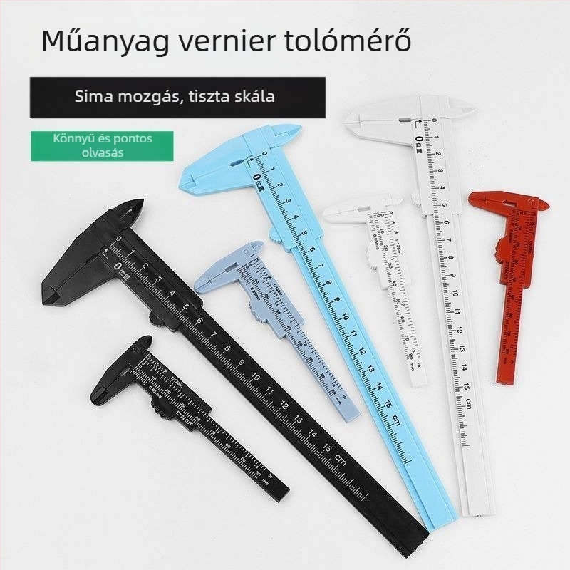 Műanyagból készült digitális tolómérő, háztartási használatra, ékszerekhez, kiváló precizitás