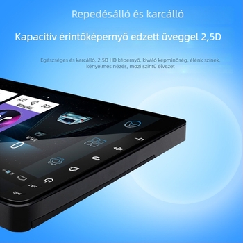 Autós MP5 lejátszó Bluetooth-szal, tolató kamera, LCD kijelző, 12V táplálás, Wireless CarPlay, AHD