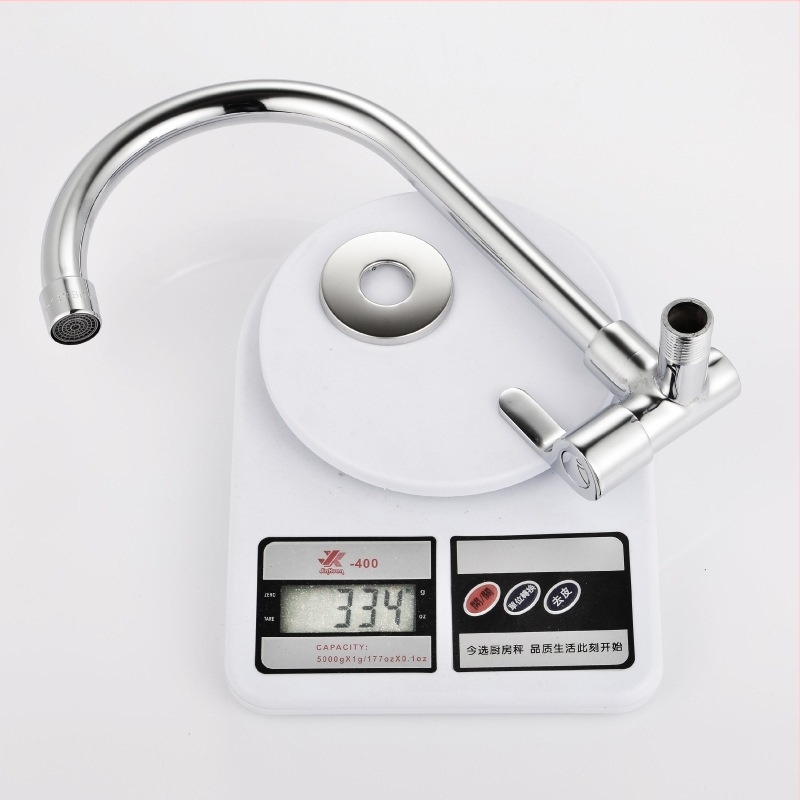 Konyhai sarokcsap falba épített, rézből, hideg víz, kerámia szeleppel, 19 mm ülőfelület