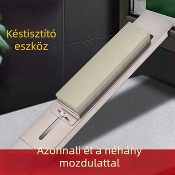 Mosogatótálcába szerelhető késelező tartó, rozsdamentes acélból, állítható, háztartási használatra