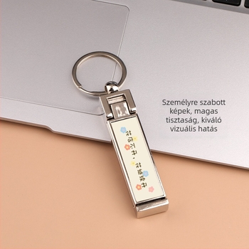 Telefon tartó kulcstartó – cinkötvözet, modern minimalista stílus, hordozható és tartós, asztal melletti kiegészítő