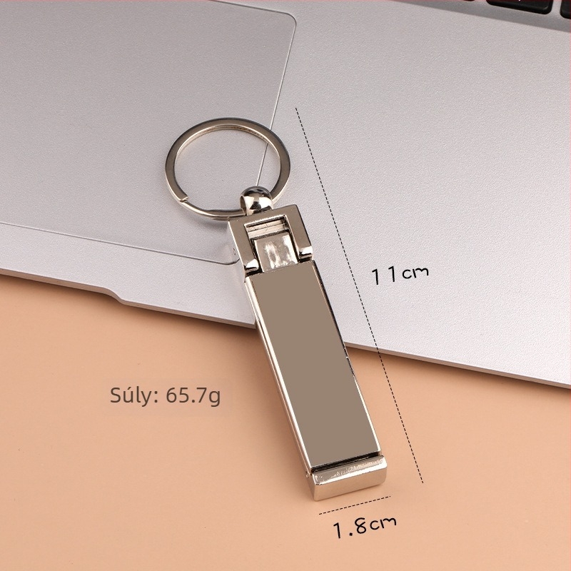 Telefon tartó kulcstartó – cinkötvözet, modern minimalista stílus, hordozható és tartós, asztal melletti kiegészítő
