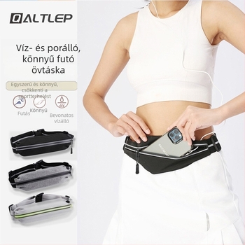Futáshoz való sportöv, könnyű telefonzseb, uniszex, kültéri maraton, vízálló és vékony, modell B018A