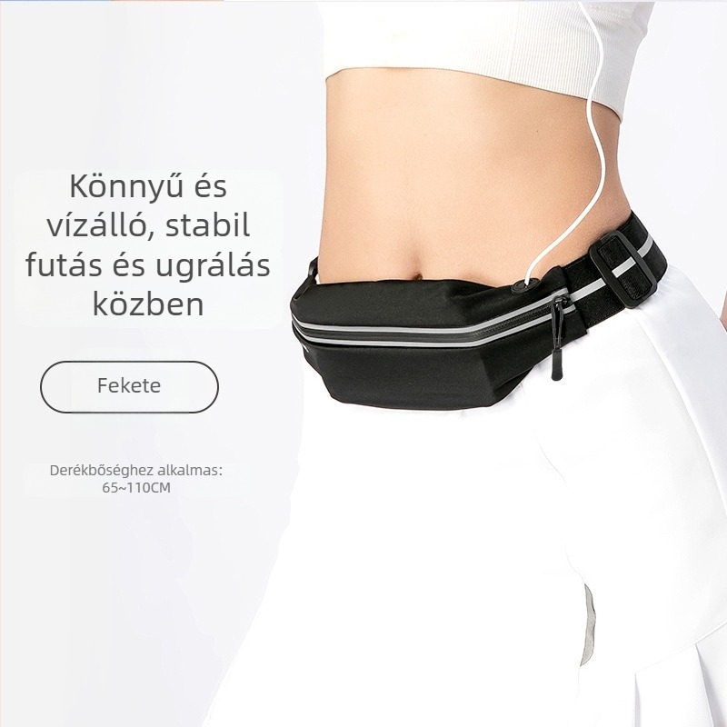 Futáshoz való sportöv, könnyű telefonzseb, uniszex, kültéri maraton, vízálló és vékony, modell B018A