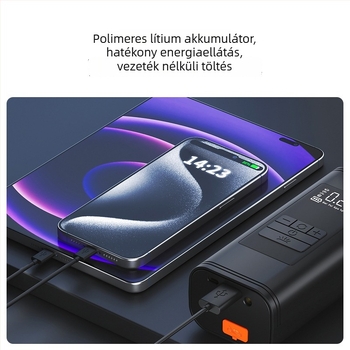 Chongteng autógumi tömítő és vészindító egység beépített Li-ion akkumulátorral, 12V, 120W, 40 L/min