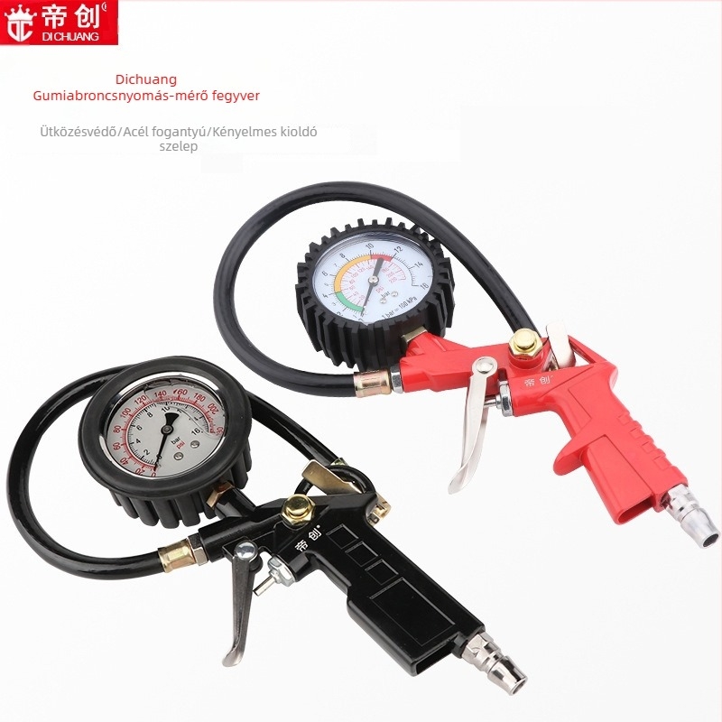 Dichuang Gumiabroncsnyomásmérő – magas pontosságú, 0-230 PSI tartomány, 0.01 PSI pontosság, alumínium ötvözet test