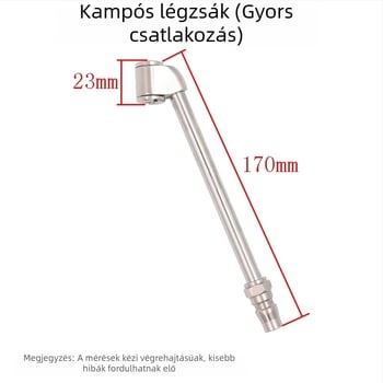 Gumiabroncs-fúvópisztoly kiegészítő készlet erősített fogóval és gyorscsuklós chuck-kal – fúvófej és tömlő