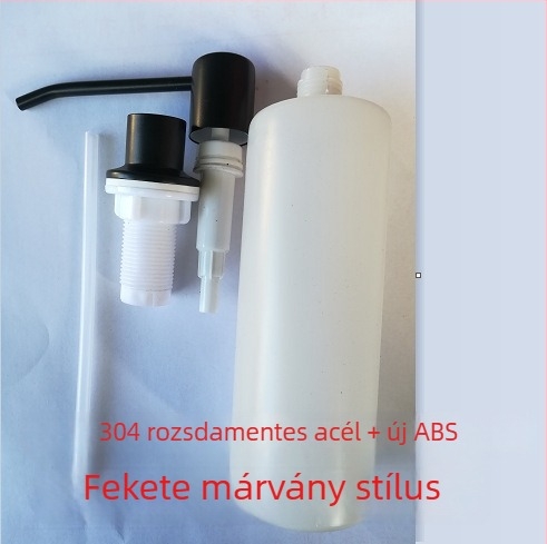 Konyhai mosogató szappanadagoló | 304 rozsdamentes acél | Kézi nyomás működés | Sütőben égetett festék felület | Új kínai stílus | Súly 0,14 kg