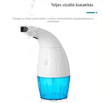 Automatikus habos szappan adagoló, indukciós érzékelő, USB töltés, ABS, 408 g, DELUXLI