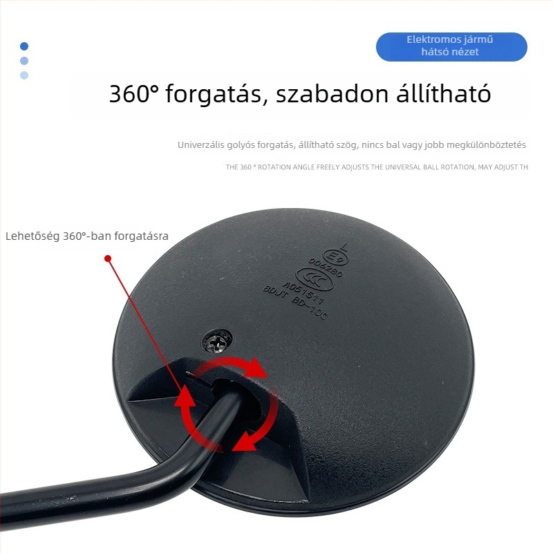 Elektromos autókhoz készült visszapillantó tükör, univerzális, Turtle King kiadás, kompatibilis MHE MH5 MHJ2, márka Lvyuan