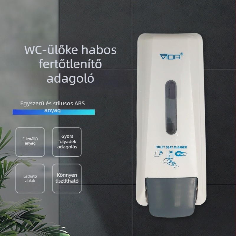 WC-szappan adagoló - kézi nyomás, ABS, Vida, 370 g, modern stílus
