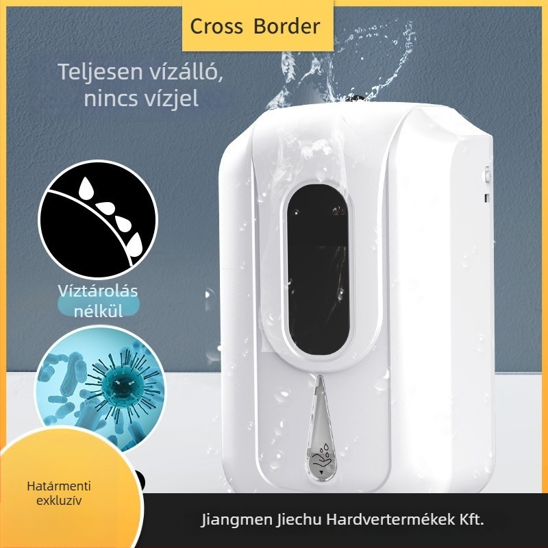 Automata szappanadagoló érintésmentes szenzorral, falra szerelhető, ABS+PC, indukciós funkció, CE tanúsítvány, tömeg 0,8 kg