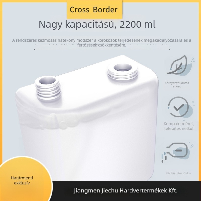 Automata szappanadagoló érintésmentes szenzorral, falra szerelhető, ABS+PC, indukciós funkció, CE tanúsítvány, tömeg 0,8 kg