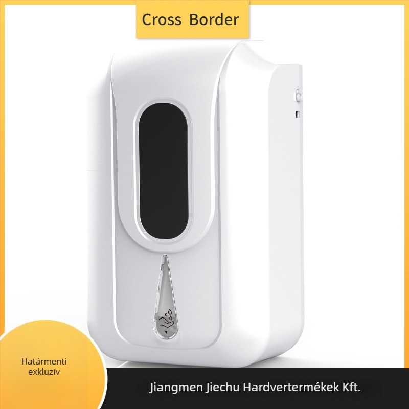 Automata szappanadagoló érintésmentes szenzorral, falra szerelhető, ABS+PC, indukciós funkció, CE tanúsítvány, tömeg 0,8 kg