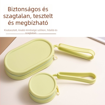 Szilikonból készült vízálló mini táska utazásokhoz — pénztárca, kulcstartó és rúzs tároló
