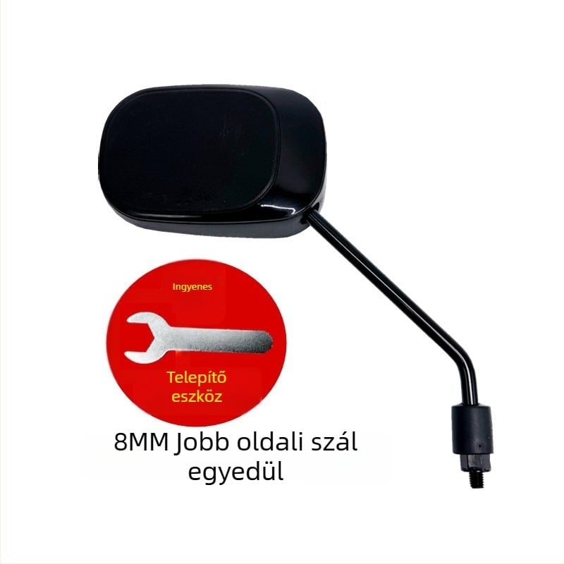 Elektromos járművek hátsó tükrö – domború lencse, univerzális illeszkedés, visszaforduló tükör, új nemzeti szabványnak megfelelő reflektor