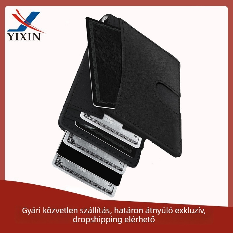 YX RFID anti-theft férfi kártyatartó — anyag: szuper rost, bélés: szuper rost, márka: YX, funkció: lopás elleni védelem