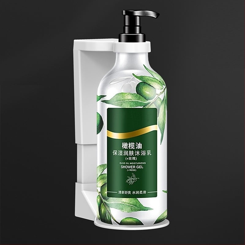 ABS fürdőszobai falra szerelhető polc, 1 szint, vákuumos rögzítés, fúrás nélküli, mozgatható