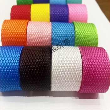 Polipropilén-poliészter webbing szalag, sík szövésű, hátizsákhoz, DIY vágáshoz