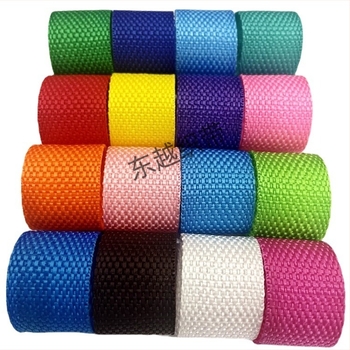 Polipropilén-poliészter webbing szalag, sík szövésű, hátizsákhoz, DIY vágáshoz