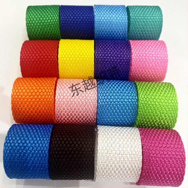 Polipropilén-poliészter webbing szalag, sík szövésű, hátizsákhoz, DIY vágáshoz
