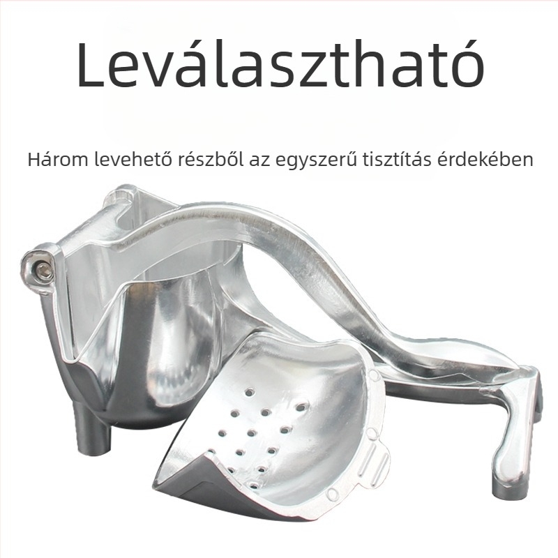 Kézi gyümölcsprés, alumíniumötvözetből, többfunkciós, nagy