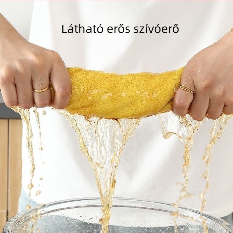 Konyhai törölköző fából készült rostból üvegfelületekhez (szálmentes, nyommentes)