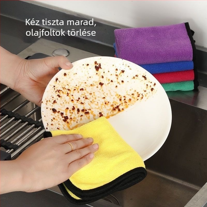 Konyhai törölköző fából készült rostból üvegfelületekhez (szálmentes, nyommentes)